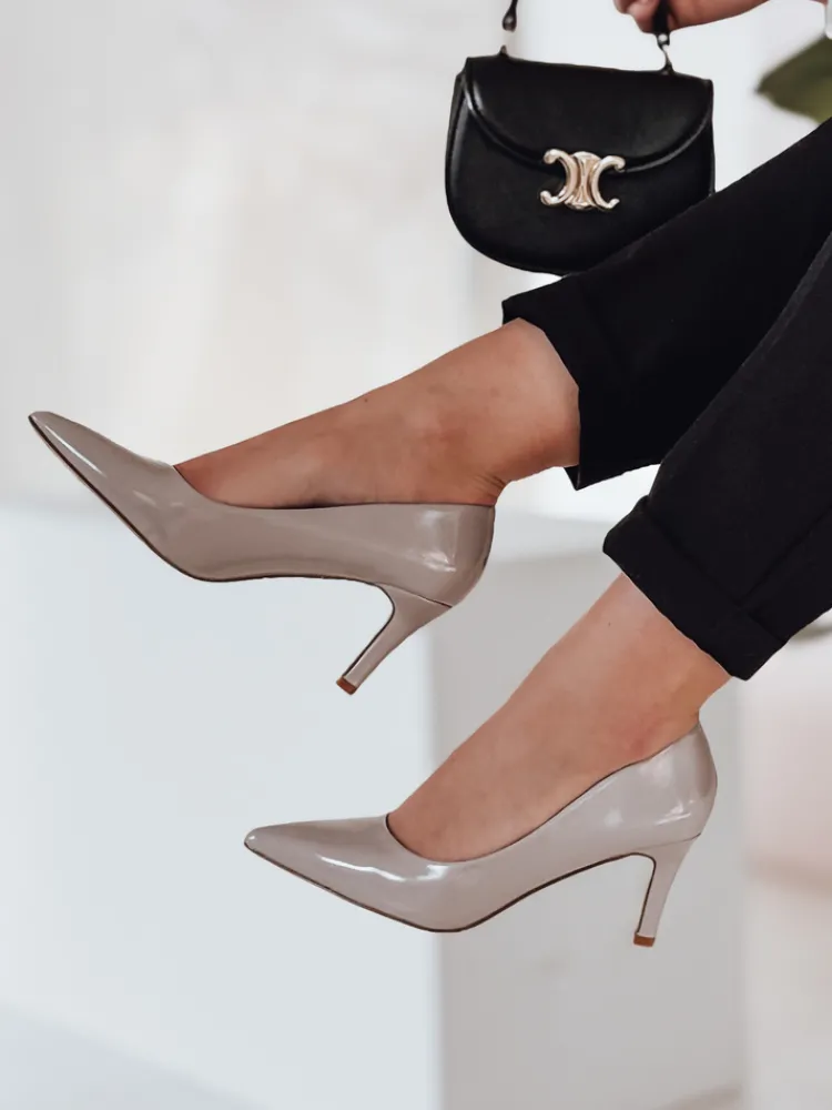 Szpilki>Dstreet Szpilki damskie na wysokim obcasie STILETTU szare ZY0839