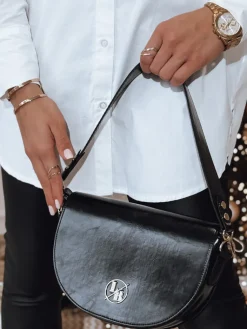 Torebki>Dstreet Torebka skórzana ONYX czarna GY0042