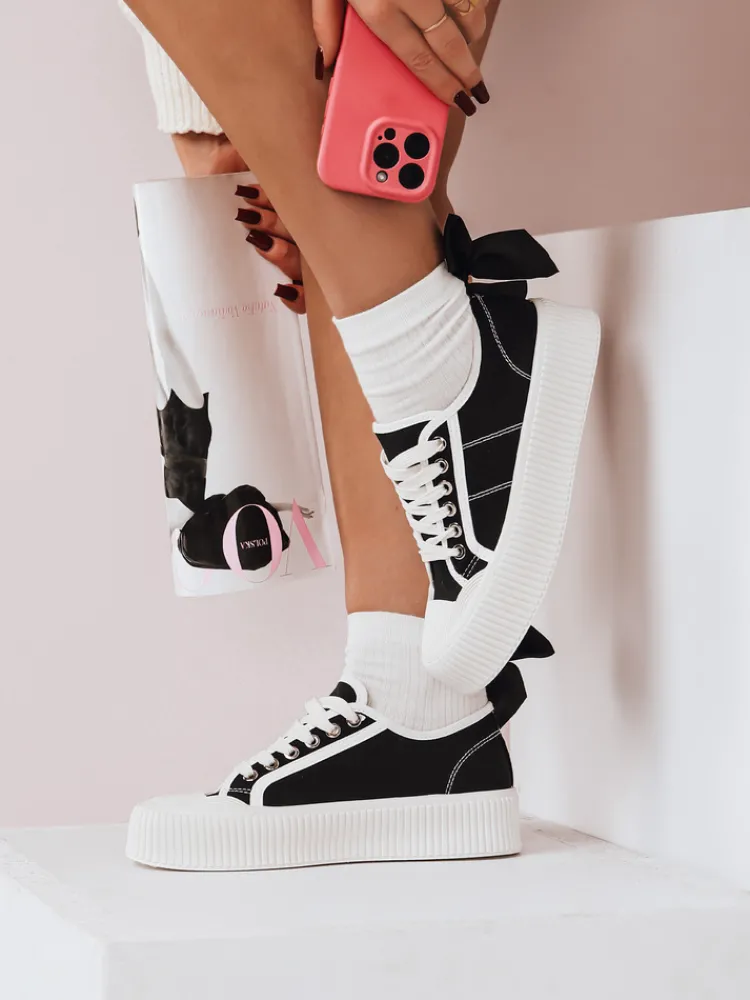 Trampki|Buty Sportowe>Dstreet Trampki damskie ELIDA czarne ZY0147
