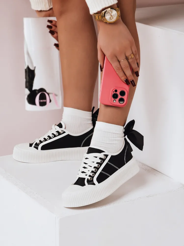 Trampki|Buty Sportowe>Dstreet Trampki damskie ELIDA czarne ZY0147