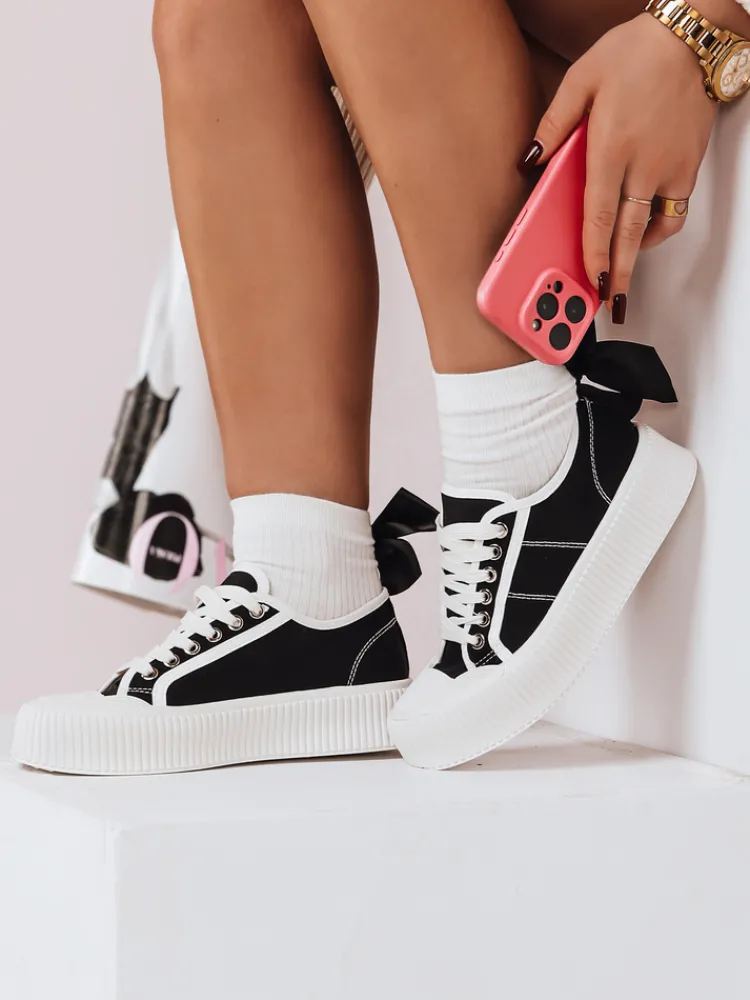 Trampki|Buty Sportowe>Dstreet Trampki damskie ELIDA czarne ZY0147