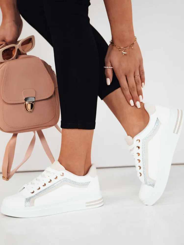 Trampki>Dstreet Trampki damskie ROSAL beżowe ZY0465