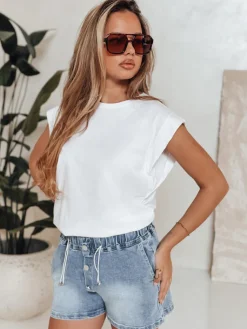 T-Shirty Damskie|Bluzki Damskie>Dstreet T-shirt damski FILLIPS biały RY2498