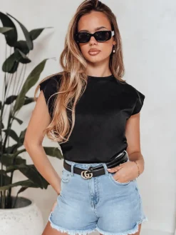 T-Shirty Damskie|Bluzki Damskie>Dstreet T-shirt damski FILLIPS czarny RY2497