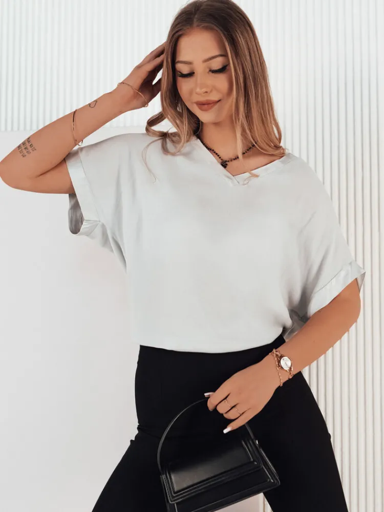 T-Shirty Damskie>Dstreet T-shirt damski MAUD szary RY2338