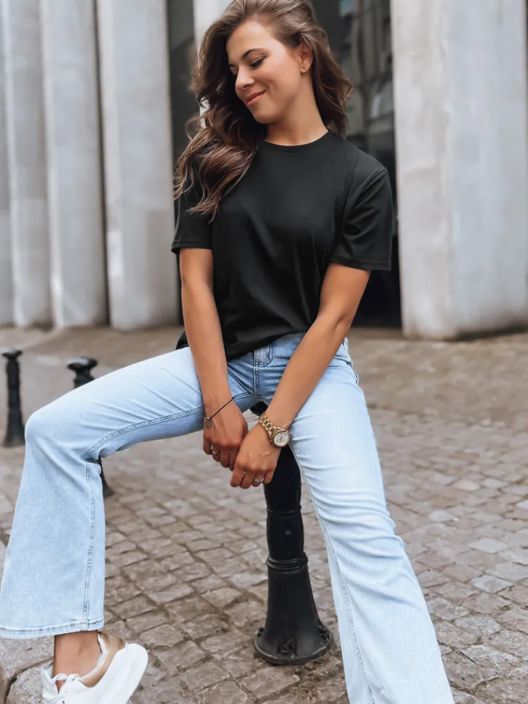 Bluzki Damskie|T-Shirty Damskie>Dstreet T-shirt damski MAYLA czarny RY2123