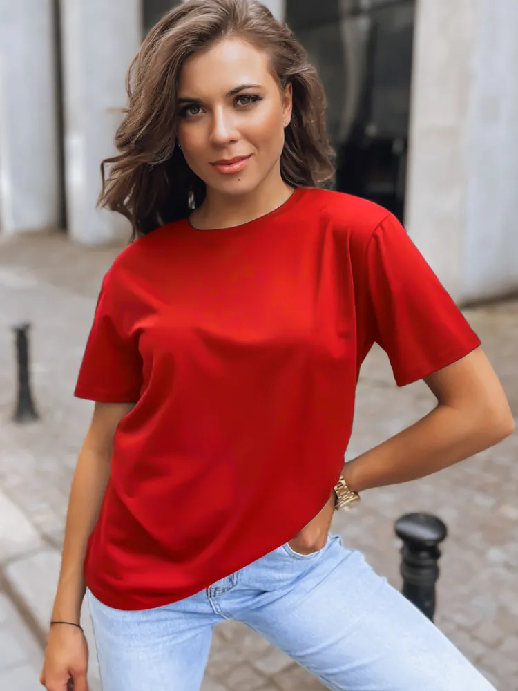 T-Shirty Damskie|Bluzki Damskie>Dstreet T-shirt damski MAYLA czerwony RY2210