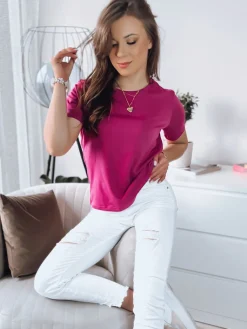 T-Shirty Damskie|Bluzki Damskie>Dstreet T-shirt damski MAYLA różowy RY2121