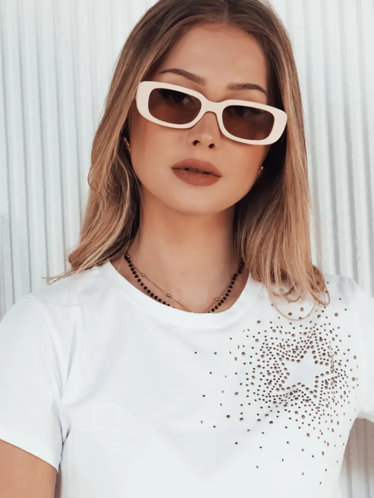 T-Shirty Damskie>Dstreet T-shirt damski SEUR biały RY2420