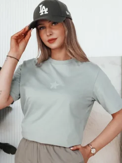 T-Shirty Damskie>Dstreet T-shirt damski STARZ miętowy RY2544