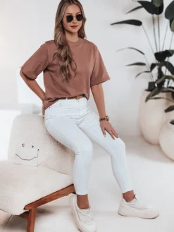 T-Shirty Damskie>Dstreet T-shirt damski SWAN ceglany RY2535