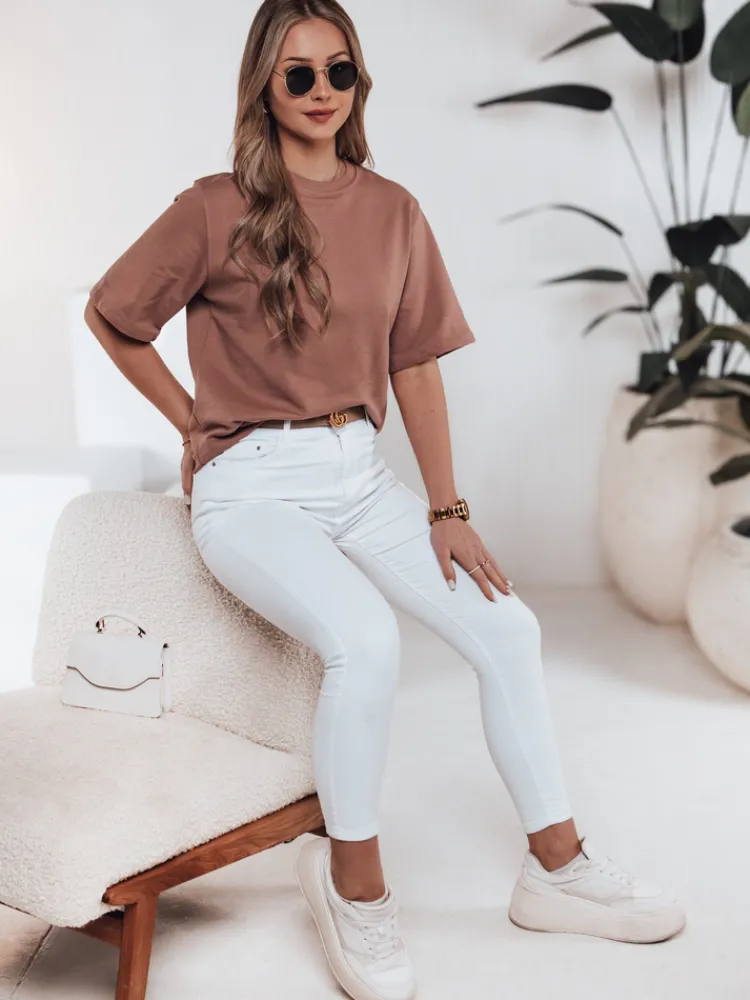 T-Shirty Damskie>Dstreet T-shirt damski SWAN ceglany RY2535