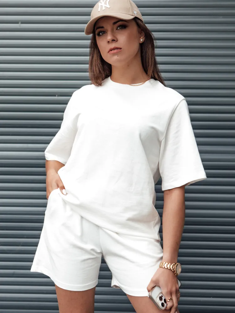 T-Shirty Damskie>Dstreet T-shirt damski SWAN ecru RY2538