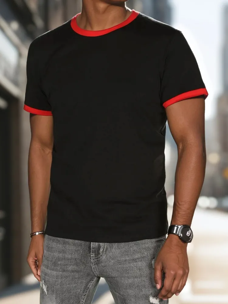 Koszulki Męskie>Dstreet T-shirt męski basic czarny RX5659