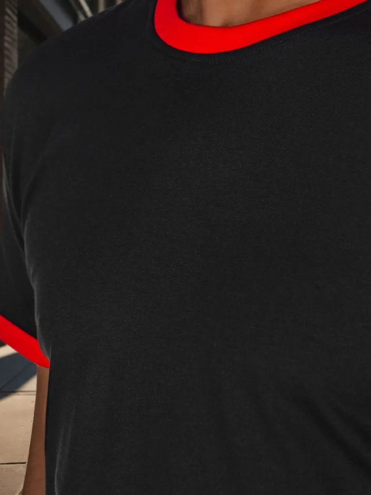 Koszulki Męskie>Dstreet T-shirt męski basic czarny RX5659