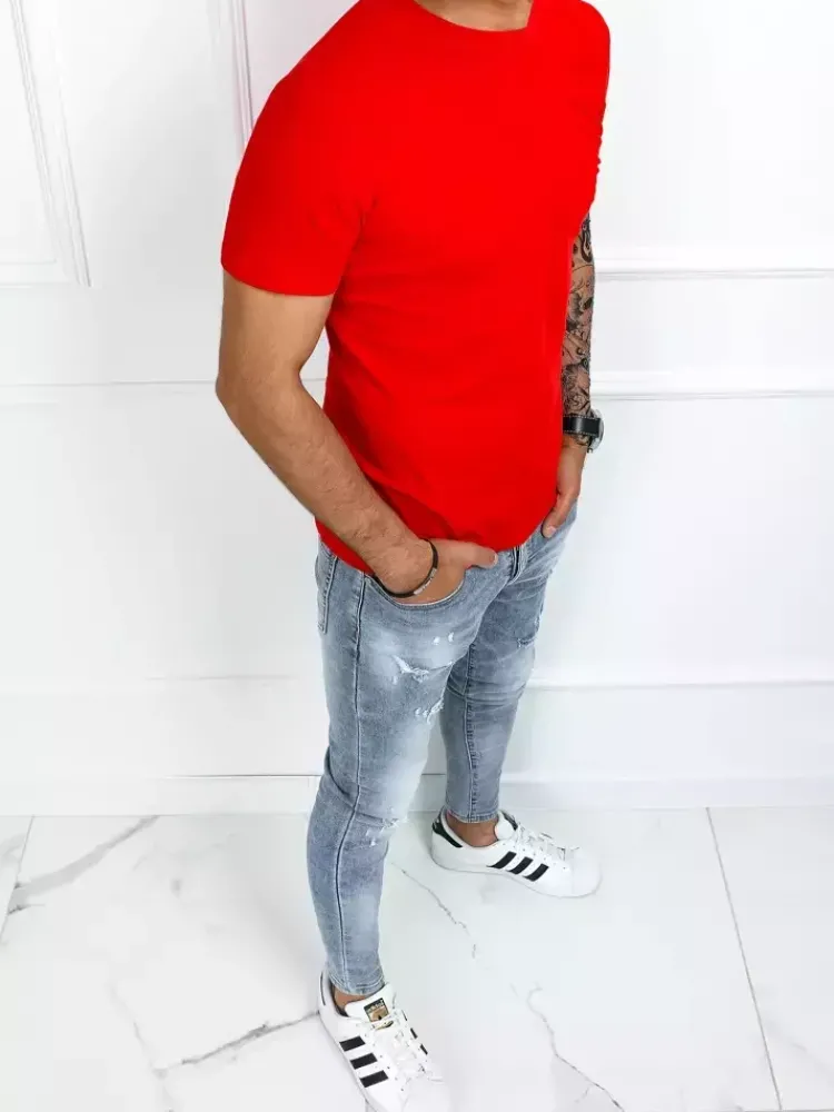 Koszulki Męskie>Dstreet T-shirt męski basic czerwony RX4905