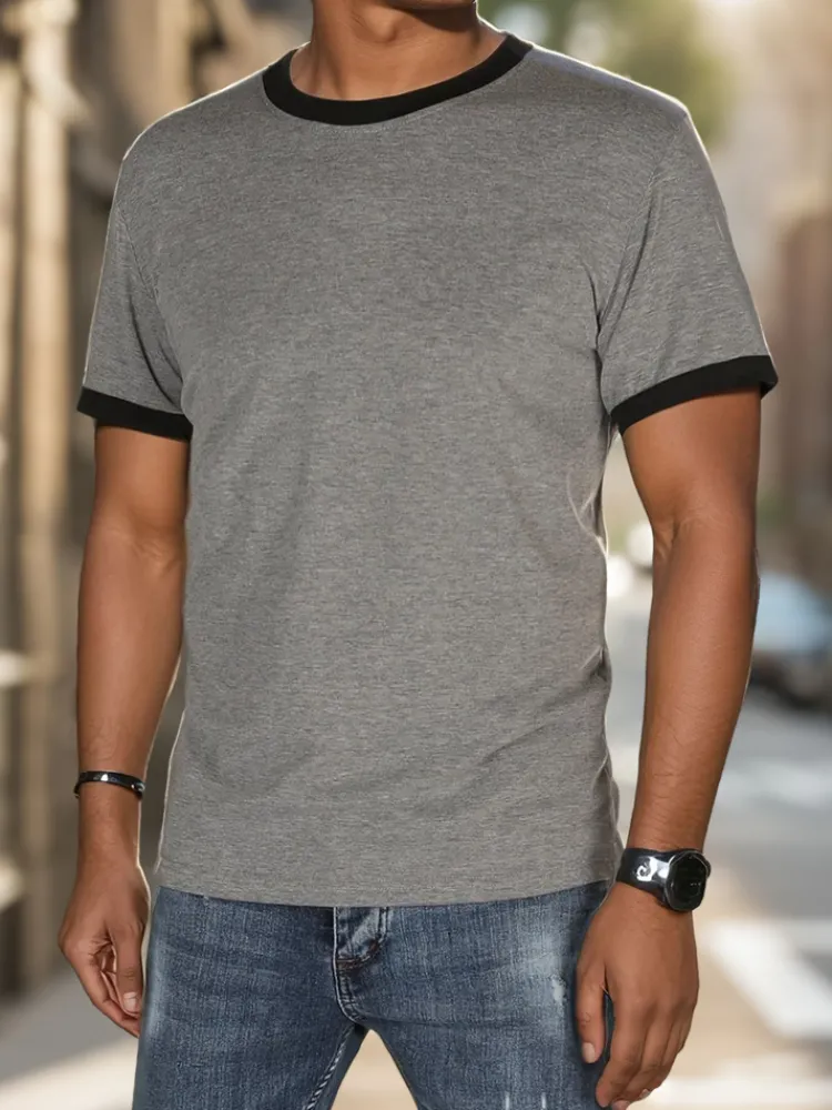 Koszulki Męskie>Dstreet T-shirt męski basic szary RX5663