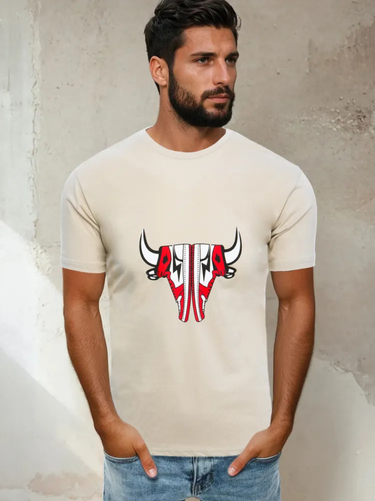 Koszulki Męskie>Dstreet T-shirt męski beżowy RX4932