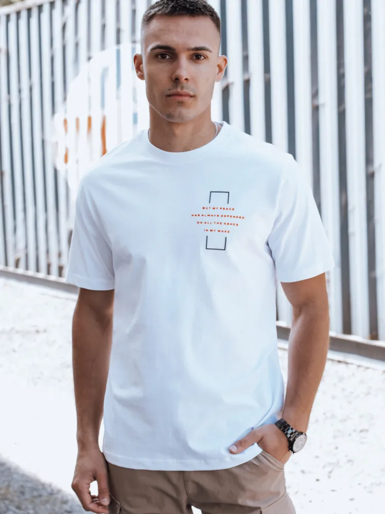 Koszulki Męskie>Dstreet T-shirt męski biały RX5529