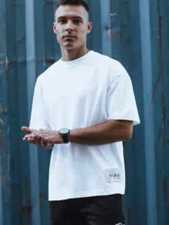 Koszulki Męskie>Dstreet T-shirt męski biały RX5515