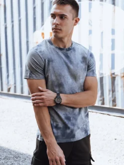 Koszulki Męskie>Dstreet T-shirt męski ciemnoszary RX5615