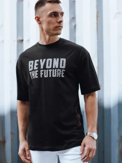 Koszulki Męskie>Dstreet T-shirt męski czarny RX5526