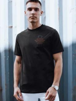 Koszulki Męskie>Dstreet T-shirt męski czarny RX5528