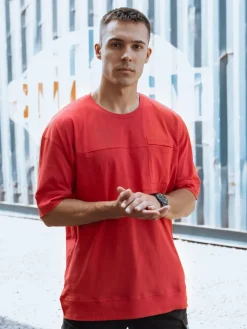 Koszulki Męskie>Dstreet T-shirt męski czerwony RX5603