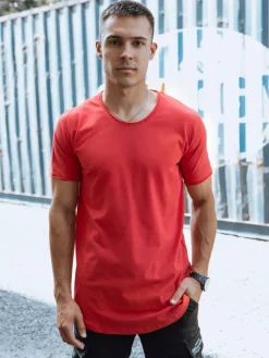 Koszulki Męskie>Dstreet T-shirt męski czerwony RX5602
