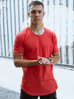 Koszulki Męskie>Dstreet T-shirt męski czerwony RX5602