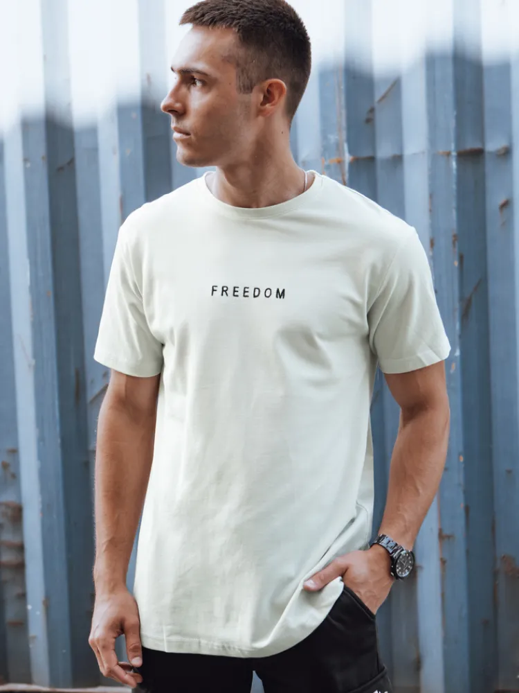 Koszulki Męskie>Dstreet T-shirt męski ecru RX5612