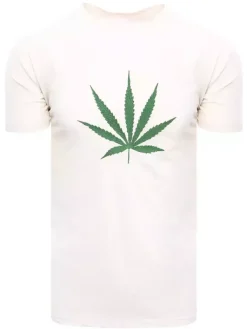 Koszulki Męskie>Dstreet T-shirt męski ecru RX4948