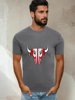 Koszulki Męskie>Dstreet T-shirt męski grafitowy RX4931