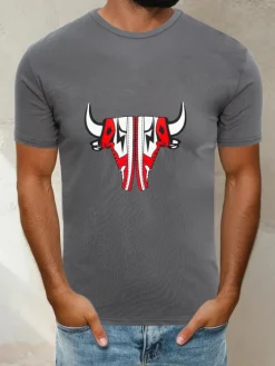 Koszulki Męskie>Dstreet T-shirt męski grafitowy RX4931