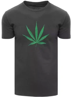 Koszulki Męskie>Dstreet T-shirt męski grafitowy RX4947