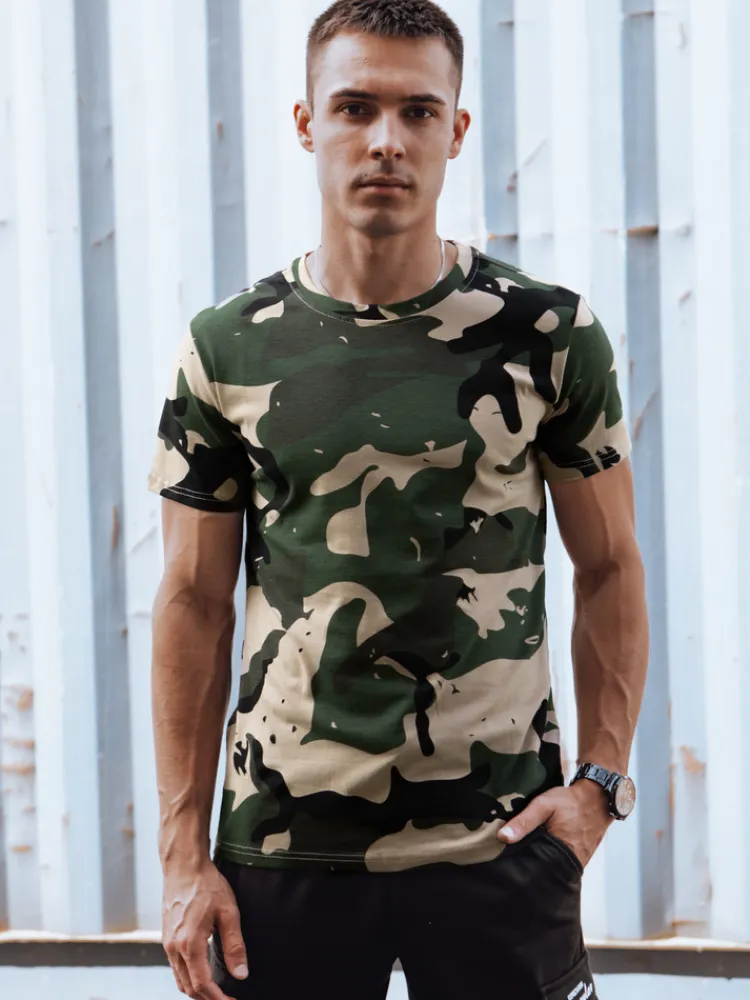 Koszulki Męskie>Dstreet T-shirt męski moro khaki RX5599