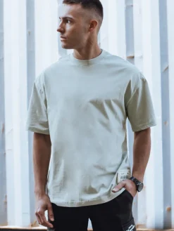 Koszulki Męskie>Dstreet T-shirt męski oliwkowy RX5502