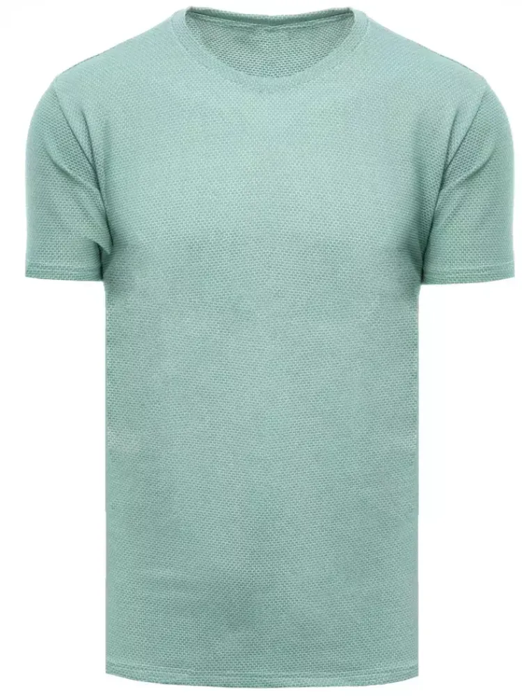 Koszulki Męskie>Dstreet T-shirt męski we wzory jasnozielony RX4924