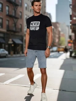 Koszulki Męskie>Dstreet T-shirt męski z nadrukiem czarny RX5643